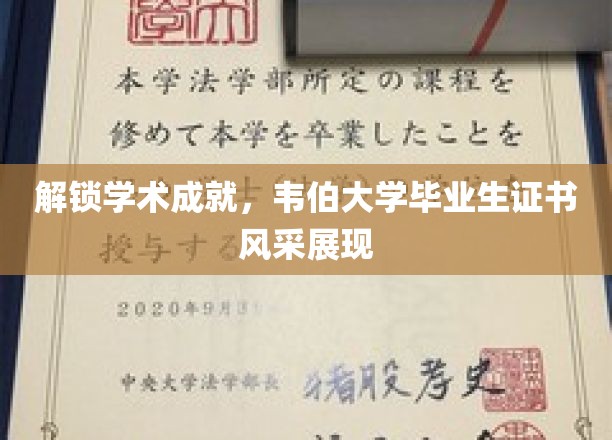 韦伯大学英才风采，揭秘毕业生证书背后的学术荣耀之路