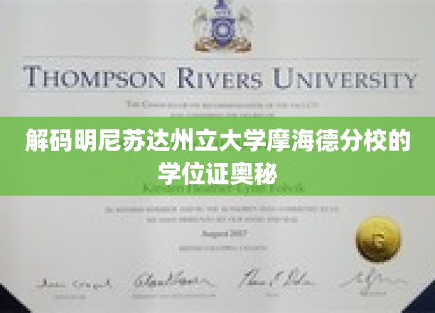 揭示摩海德分校学位证书背后的神秘符号