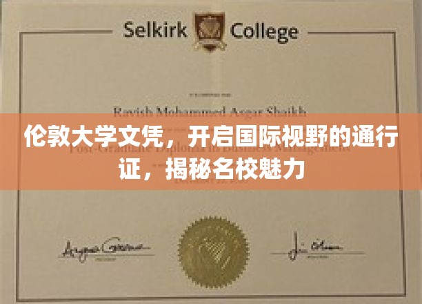 伦敦大学文凭，解锁全球视野，体验世界级名校风采