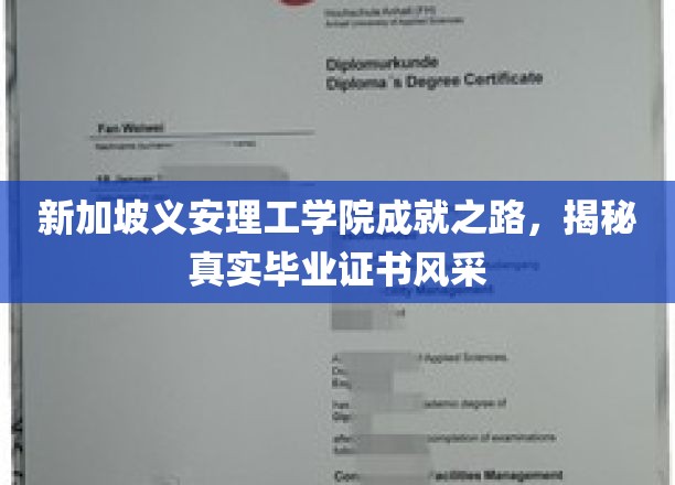 新加坡义安理工学院，毕业证书背后的辉煌成就与风采展现