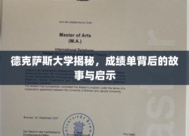 德克萨斯大学揭秘，成绩单背后的故事与启示