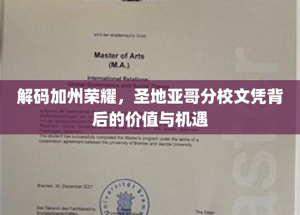 解锁圣地亚哥分校，文凭背后的加州传奇与无限可能