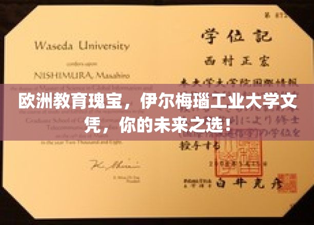 欧洲教育瑰宝，伊尔梅瑙工业大学文凭，开启你的未来之旅！