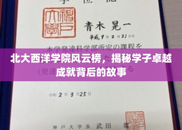 北大西洋学院英才辈出，探秘学霸传奇背后的奋斗轨迹