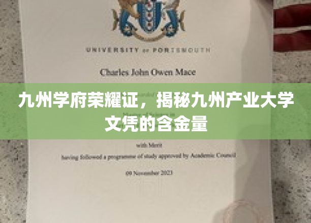 九州学府荣耀鉴，揭秘产业大学文凭的非凡价值